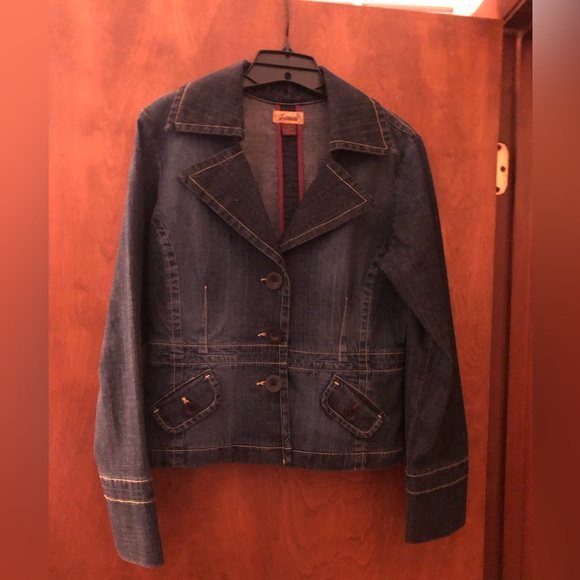 Anthropologie Denim Jacket by Louie great condition size 6 - Picture 2 of 16